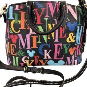 Dooney & Bourke Disney Parks Mickey Mouse Rainbow small  crossbody handbag